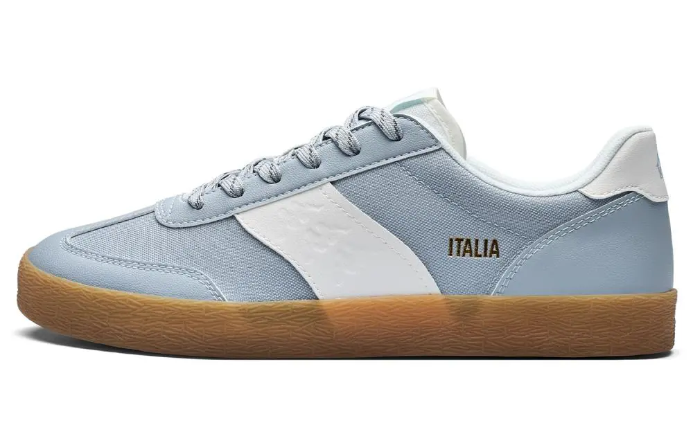 Kappa Back to Back Anti Slip Wear Resistant Low Top Skateboard Shoes Unisex Blue White