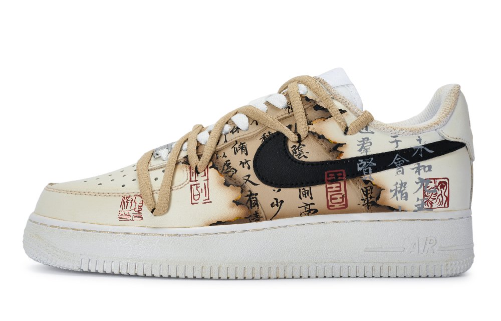 Nike Air Force 1 811 Manufacture Ink Orchid Pavilion Cushioning Wear-Resistant Low-Top Skateboard Shoes GS Yellow Brown