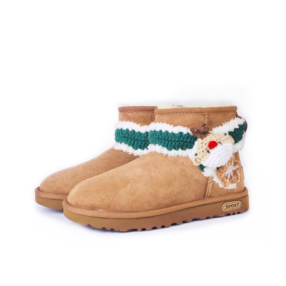 UGG Sleep Artist Amber Thermal Abrasion Resistant Short Snow Boots Women's Caramel