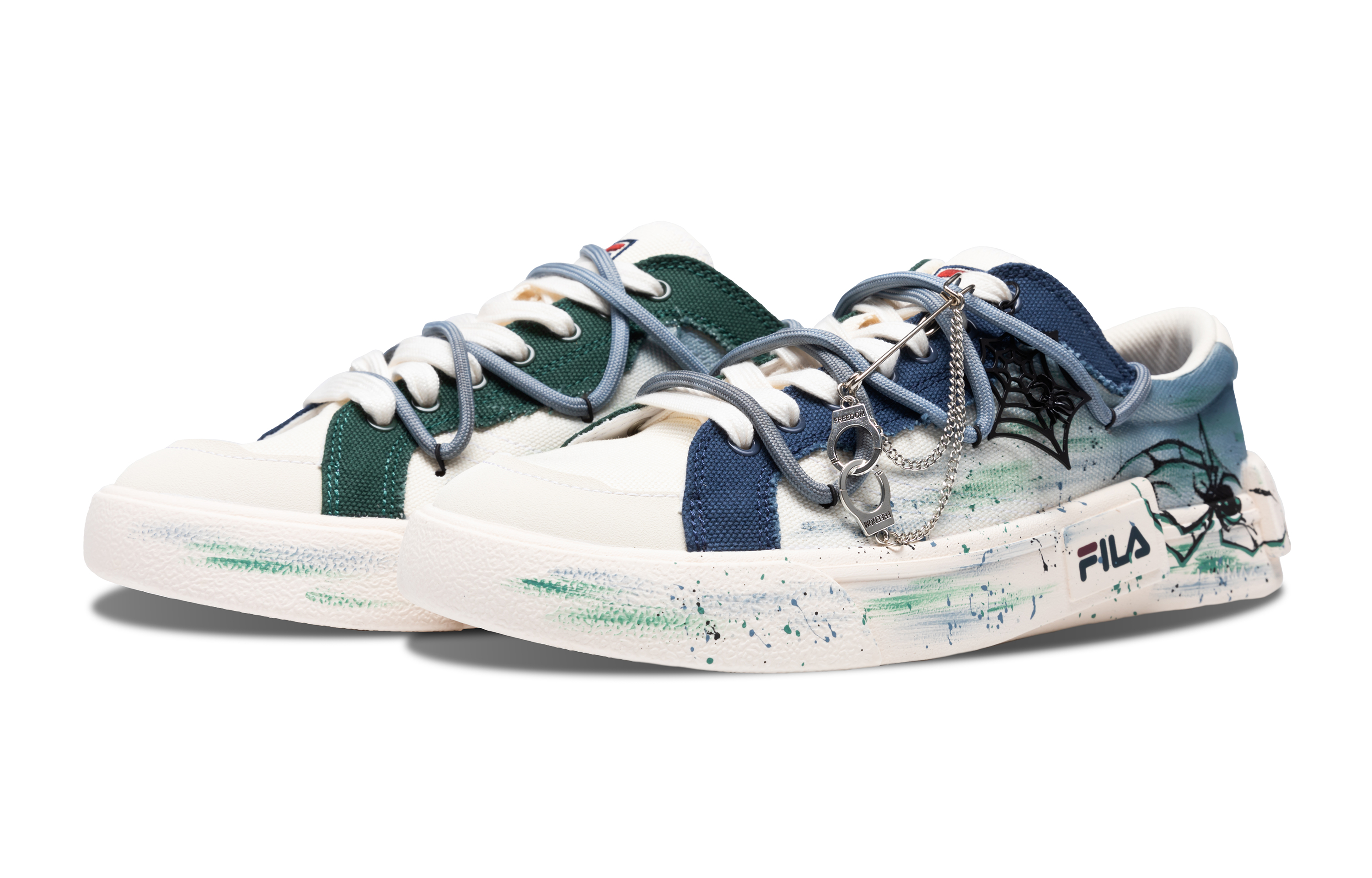 FILA FUSION POP Skateboard Shoes Men's Low top Blue/Green купить в интернет-магазине Yoocart с быстрой доставкой по России.
