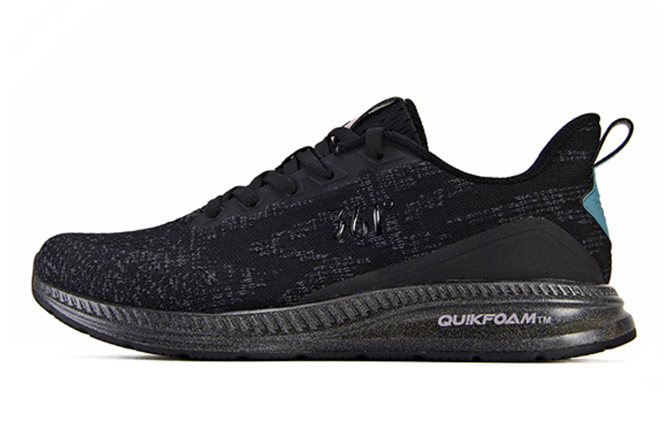 361° QU!KFOAM Cushioning Slip Resistant Low Top Running Shoes Women's Black Pink