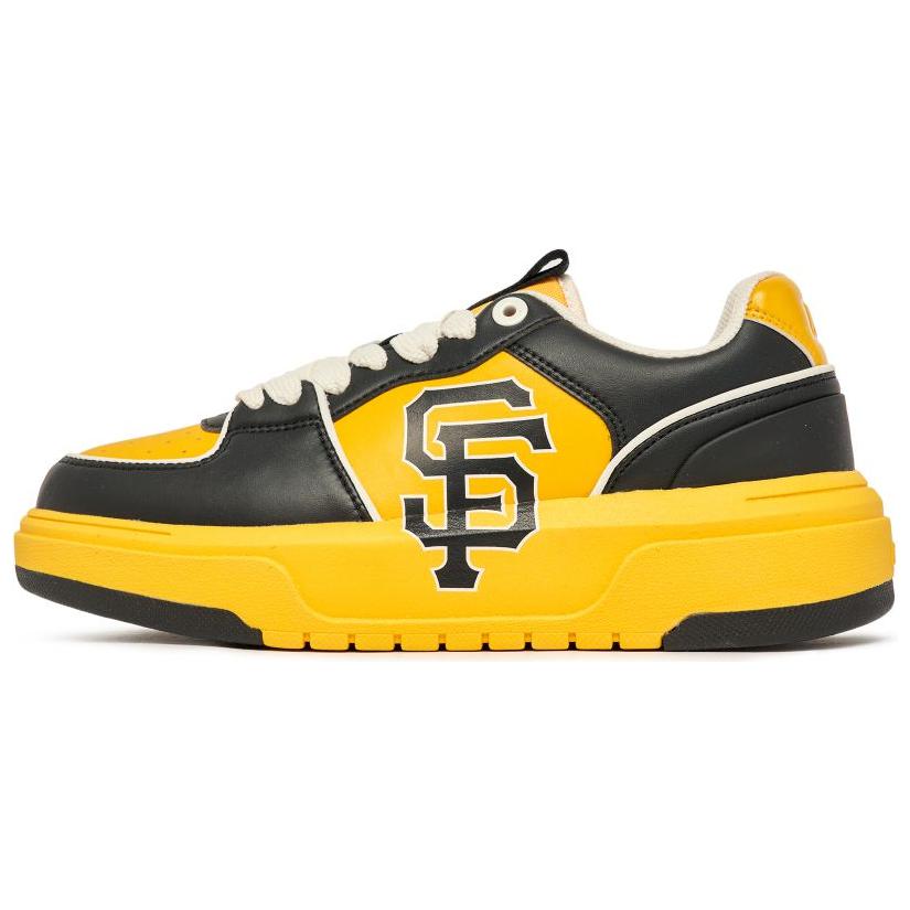 MLB Chunky Liner Slip-Resistant Water-Resistant Low-Top Skateboard Shoes Unisex Yellow Black