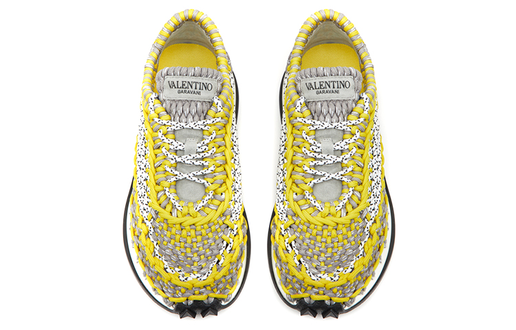 Valentino Crochet Sneakers 'Yellow'