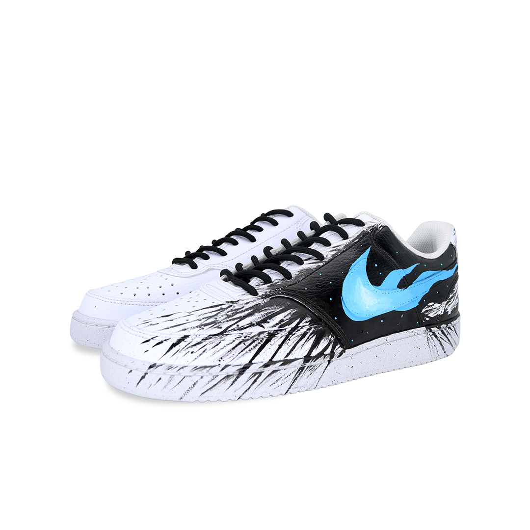 Nike Court Vision Skateboard Shoes Men's Low top White/Black/Blue купить в интернет-магазине Yoocart с быстрой доставкой по России.