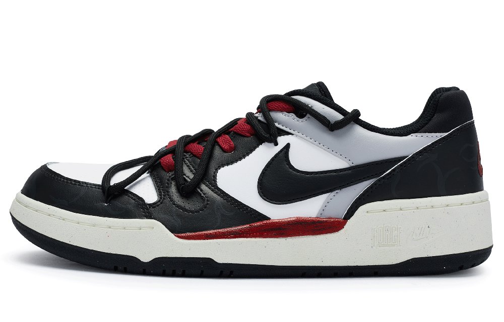 Nike Full Force Low 811 Manufacturing Cushioning Wear-Resistant Low-Top Skateboard Shoes Men's Black Red White