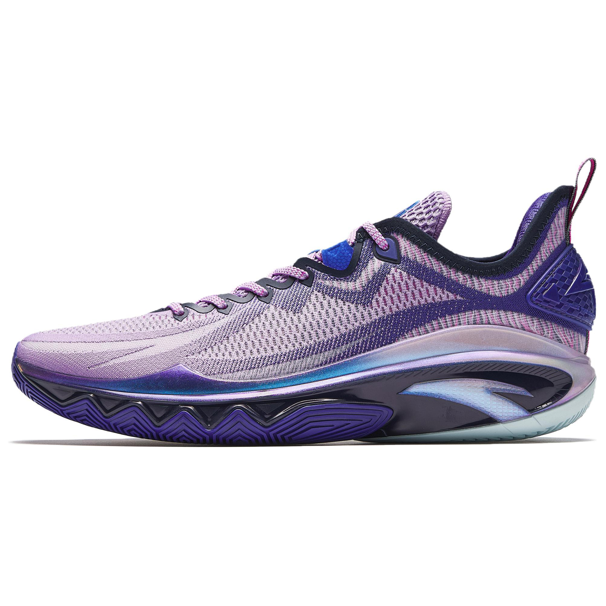 Anta Swagger 2 Cushioning, Abrasion Resistant, And Resilient Properties Low top Basketball Shoes Men's Purple Blue