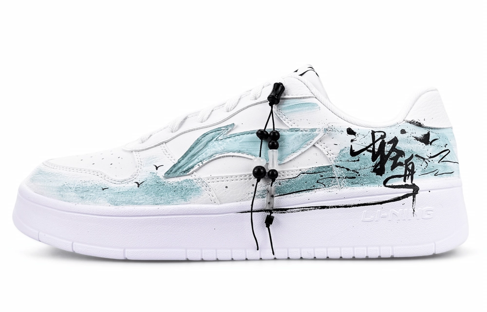 LINING Pontoon Boats Skateboard Shoes Men's Low top Turquoise