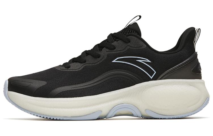 Anta Chong Run Collection Bubbles 4th Generation Anti-Slip Wear-Resistant Low-Top Running Shoes Women's Black Beige