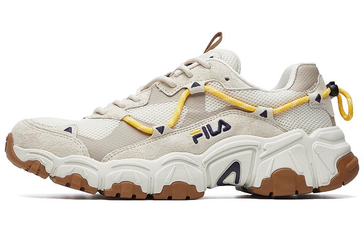 FILA Cat Claw Low Top Casual Shoes Men's Gray White Yellow