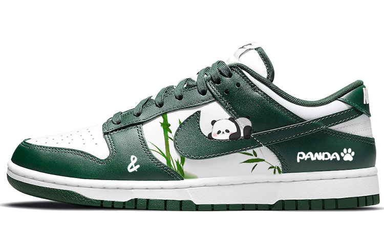Nike Dunk Skateboard Shoes Unisex Low-Top Green/White