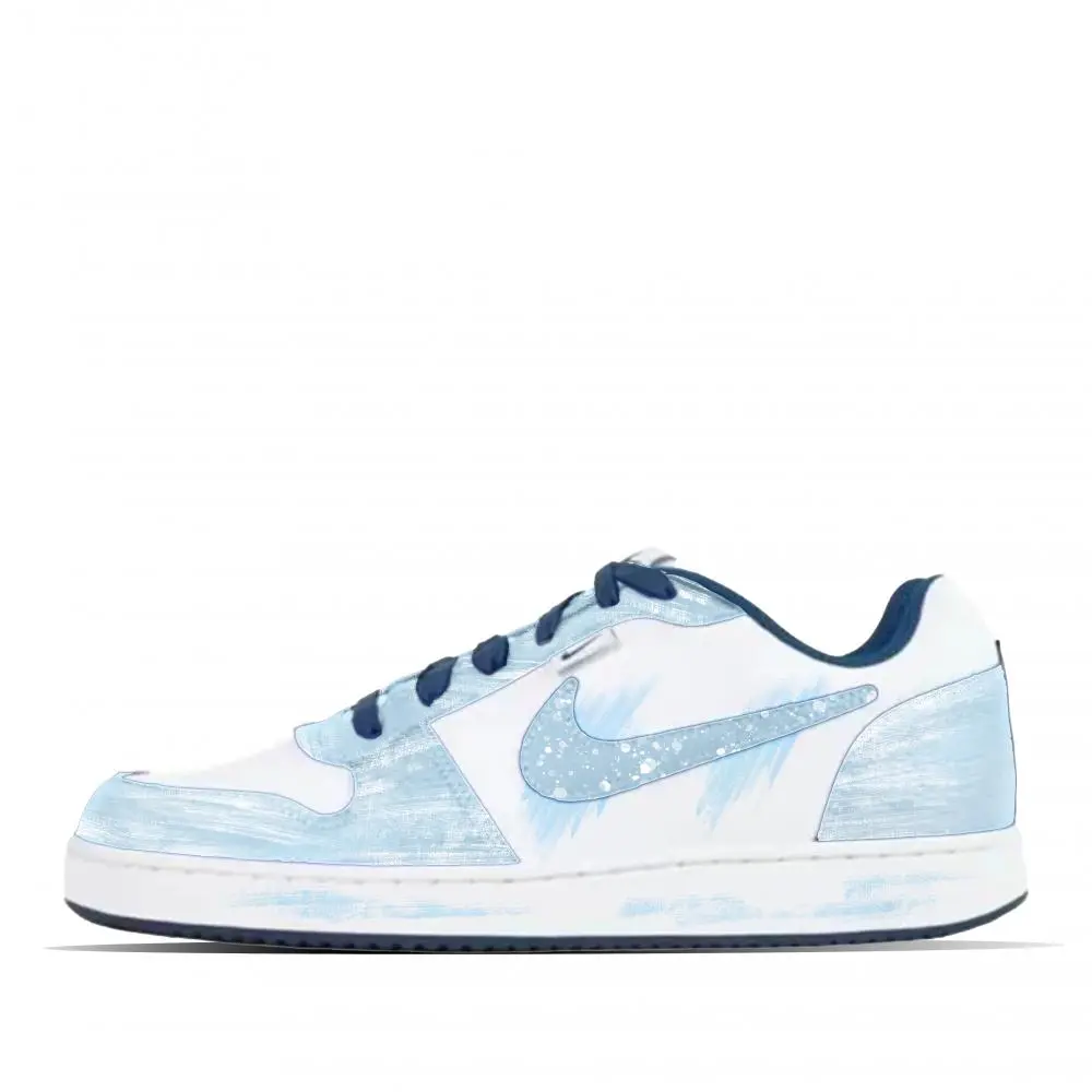Nike EBERNON Soaring Cushioning Low top Skateboard Shoes Men's Blue White