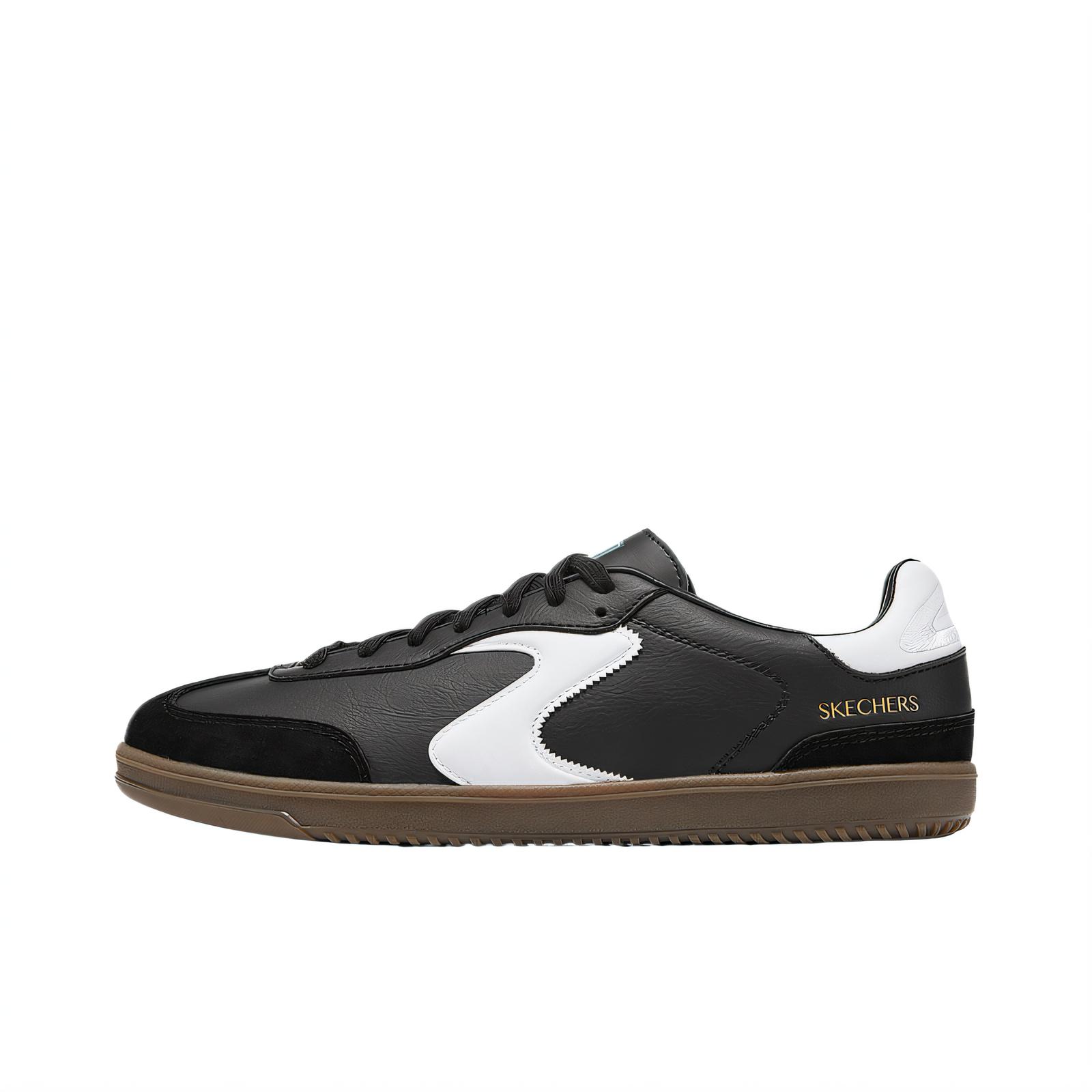 Skechers Court Classics Abrasion Resistant Low Top Skateboard Shoes Men's Black White