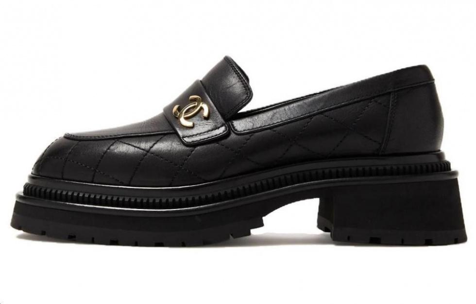 CHANEL Loafers Women's Black