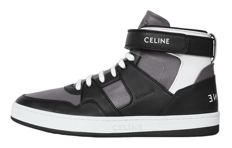 CELINE Stylish Skateboarding Shoes Men's Black Gray Color