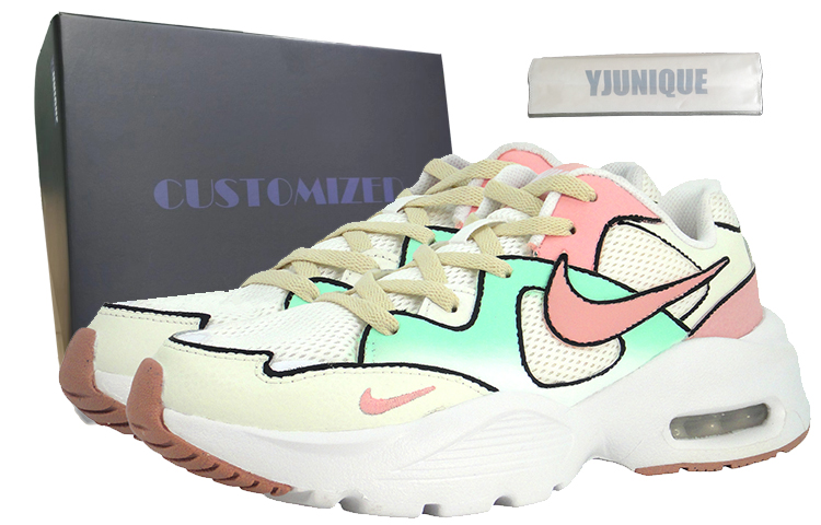 Nike Air Max Fusion Low Top Running Shoes Women's Pink Green