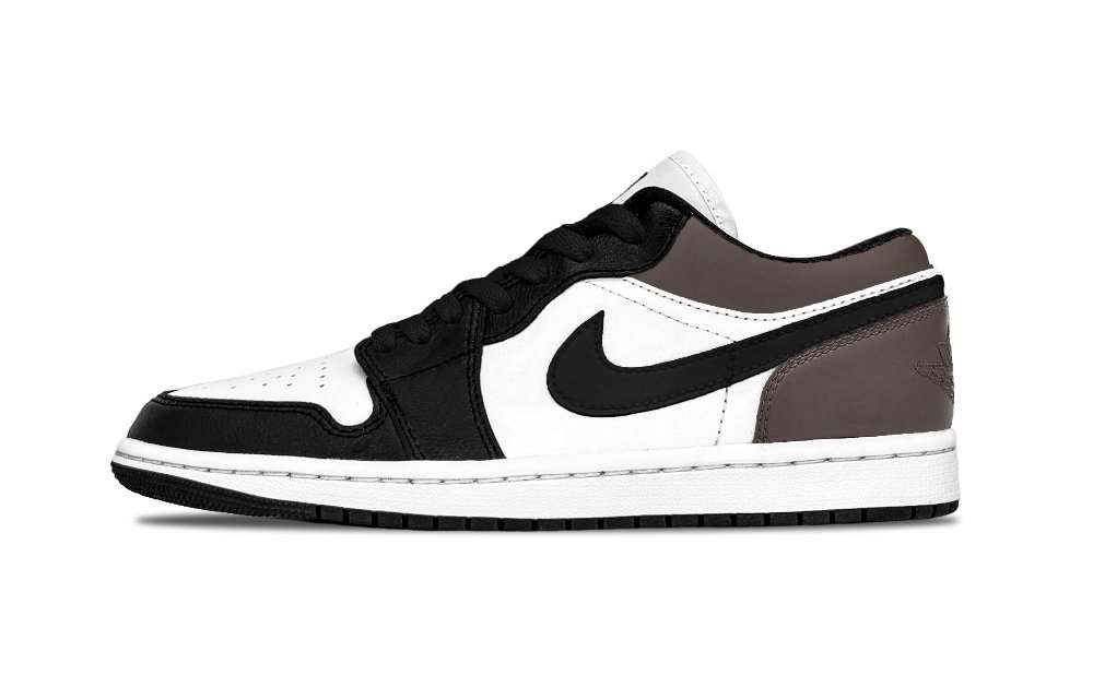 Jordan Air Jordan 1 Mr. Maillard's Lab Abrasion Resistant Low Top Vintage Basketball Shoes Unisex Black Brown