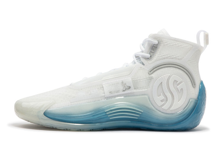 RENZHE x 361° AG4 SOAR Ren Zhe Cushioning Breathable Mid-Top Basketball Shoes Men's White Blue