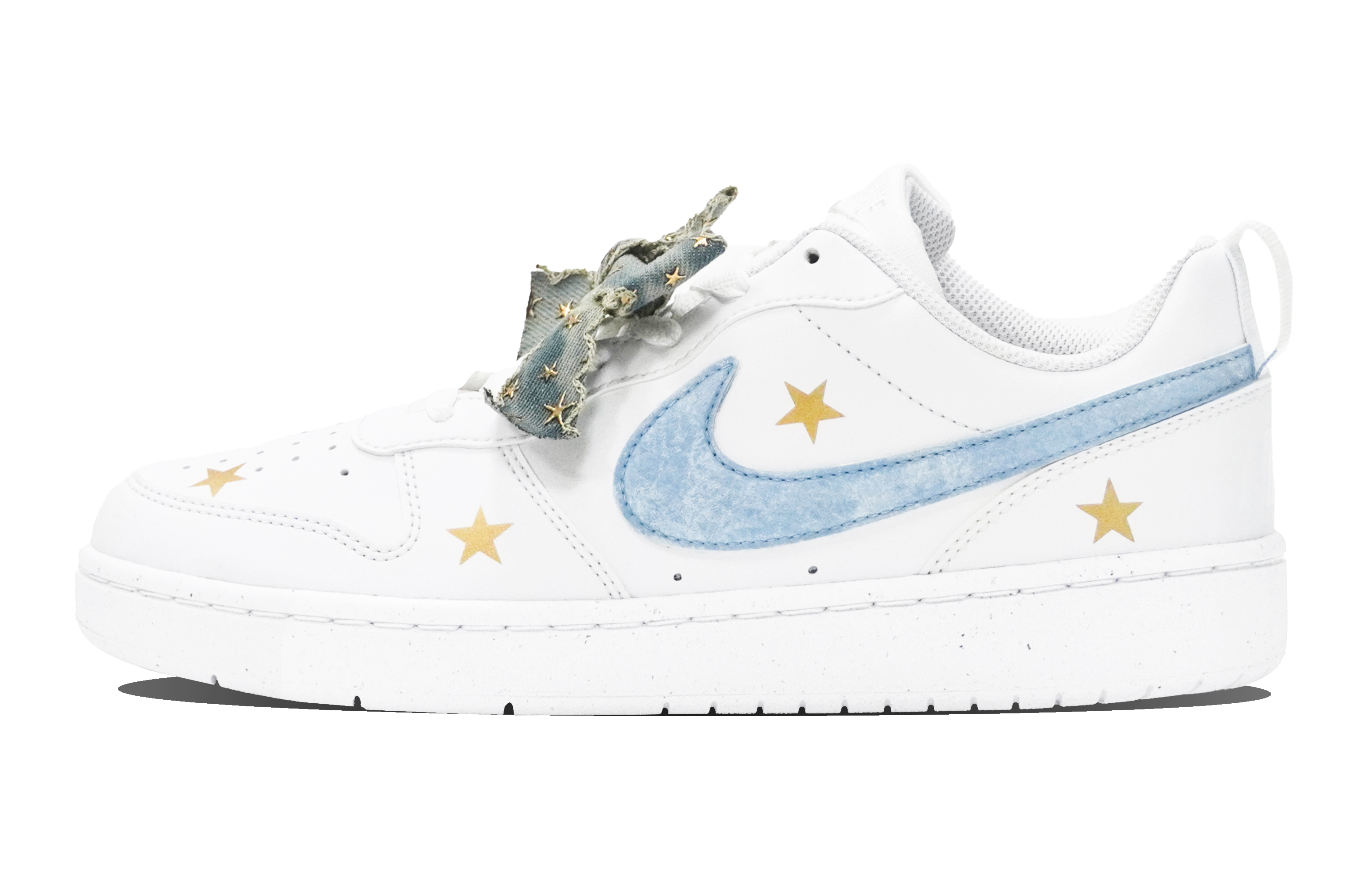 Nike Court Borough Low Top Skateboard Shoes GS Blue White купить в интернет-магазине Yoocart с быстрой доставкой по России.