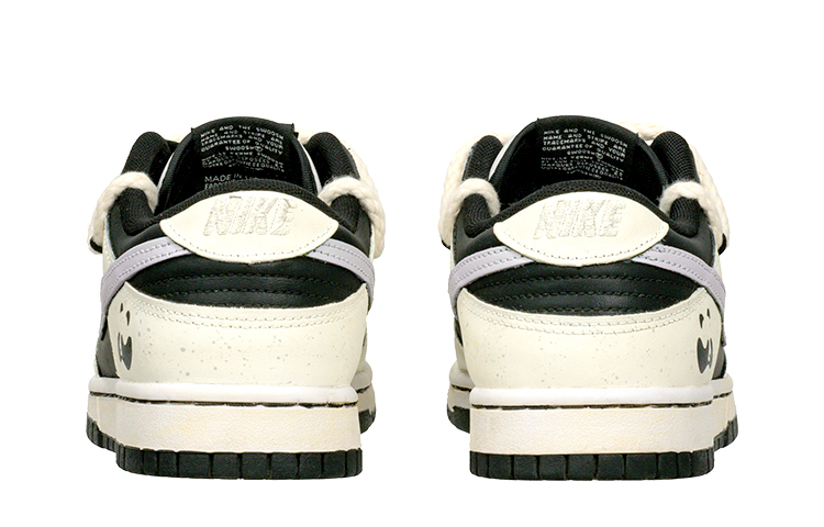 Nike Dunk Red Panda Anti-Slip And Wear-Resistant Lightweight Low-Top Skateboard Shoes GS Black White