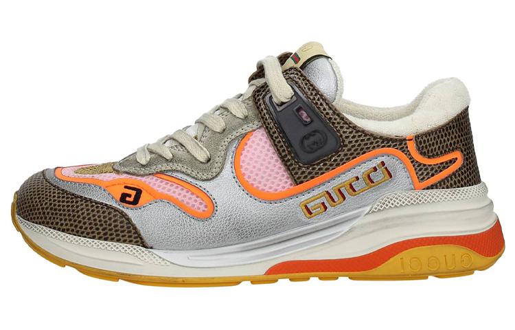 GUCCI Ultrapace Cushioned Slip-Resistant Abrasion-Resistant Low-Top Sports Casual Shoes Women's Beige