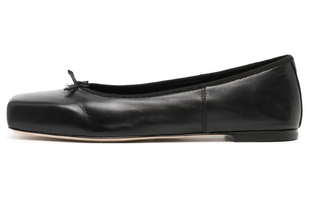 alexander wang Square-toe Leather Ballerina Shoes