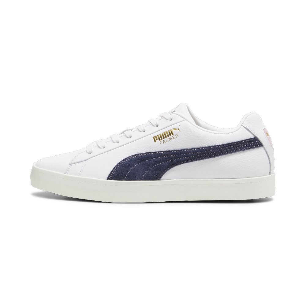 PUMA Thunder Golf Shoes Men Low-Top White/Navy Blue