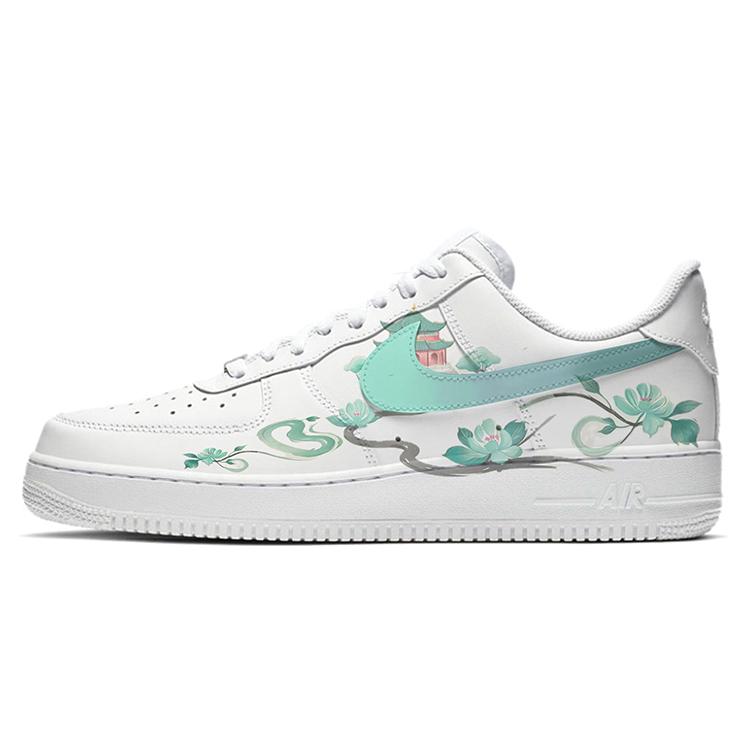 Nike Air Force 1 Anti-Slip Wear-Resistant Low-Top Skateboard Shoes Men's Pure White