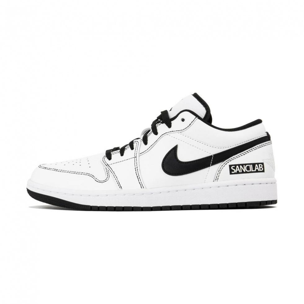 JORDAN Air JORDAN 1 Vintage Basketball Shoes Men Low Top Black