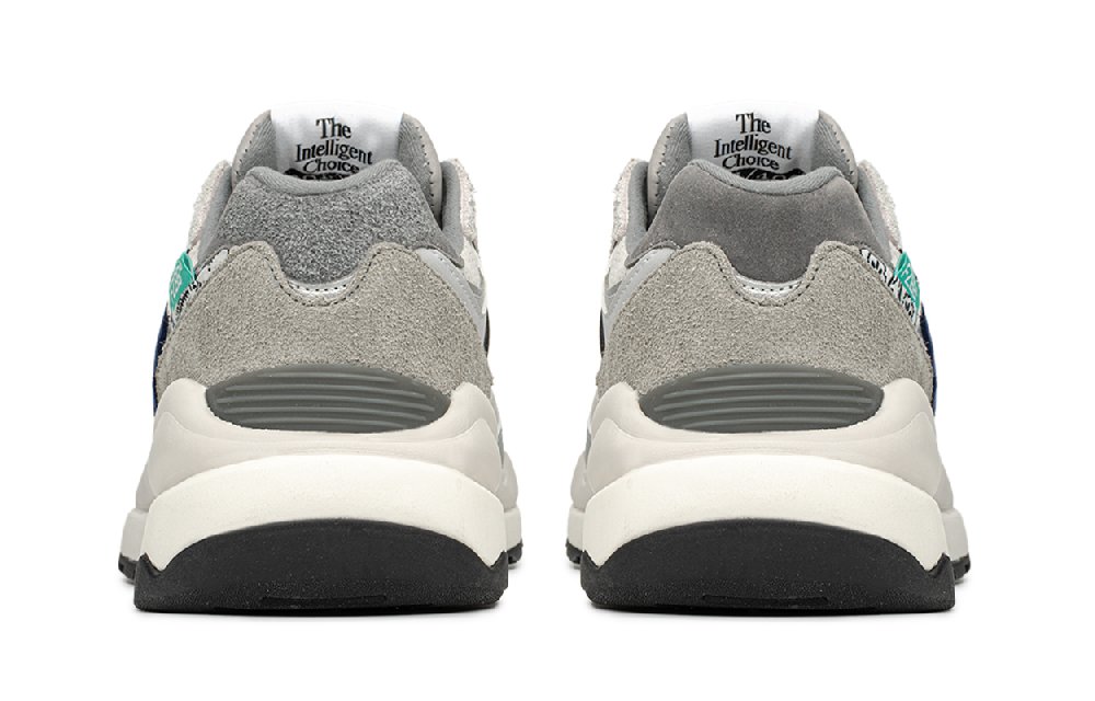New Balance NB 5740 Anti Slip And Wear Resistant Lightweight Height Increasing Low Top Running Shoes Unisex Blue Gray