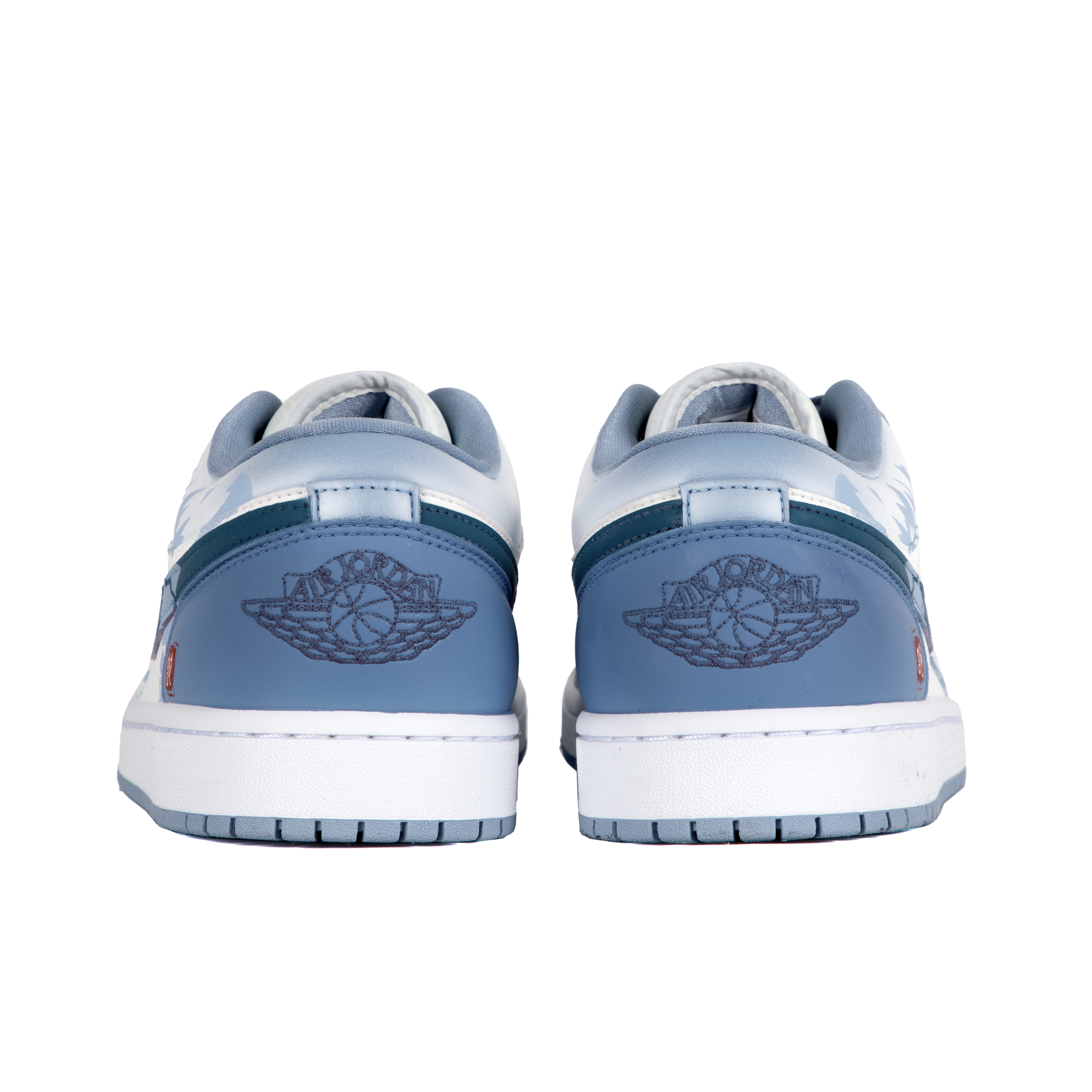 Jordan Air Jordan 1 Anti-Slip Wear-Resistant Low-Top Vintage Basketball Shoes Women's Blue White купить в интернет-магазине Yoocart с быстрой доставкой по России.