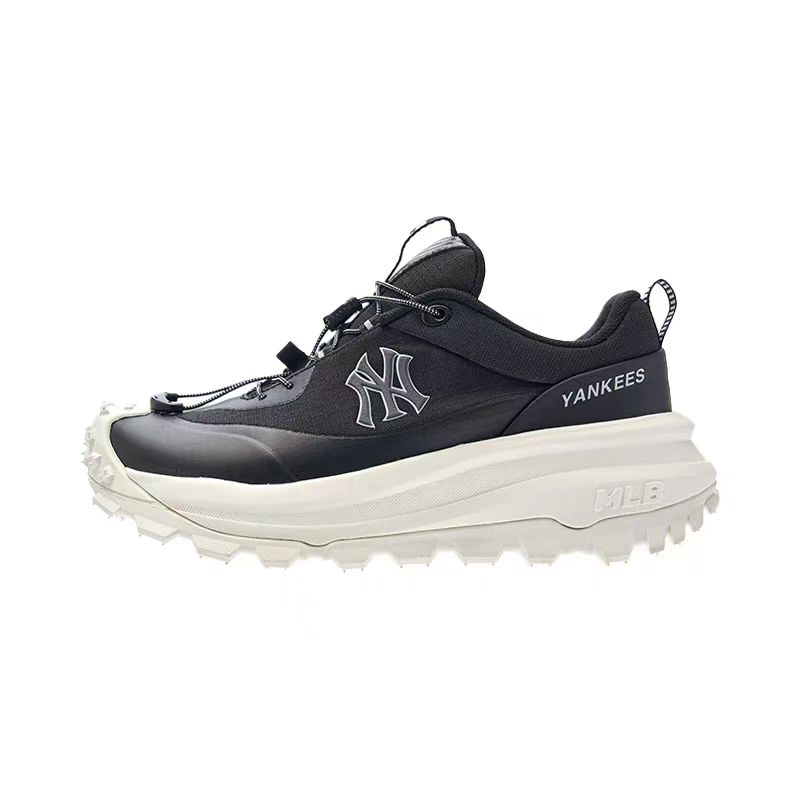 MLB New York Yankees Height Increasing Low top Chunky Sneakers Unisex Black