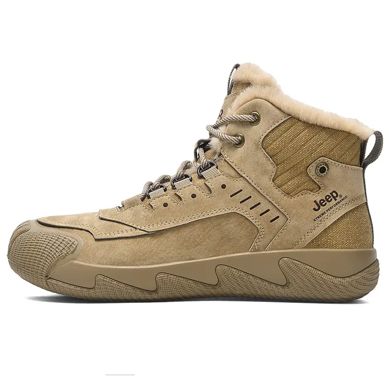 Jeep Mid Top Outdoor Shoes Men's Khaki
