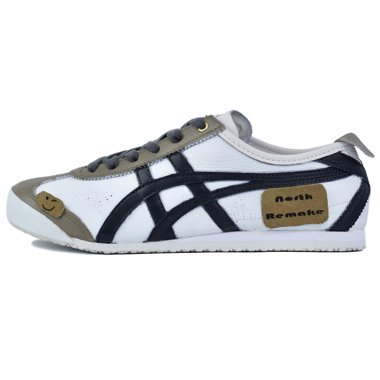 Onitsuka Tiger MEXICO 66 G Major Slip-Resistant Lightweight Breathable Low-Top Skateboard Shoes Unisex Brown Black