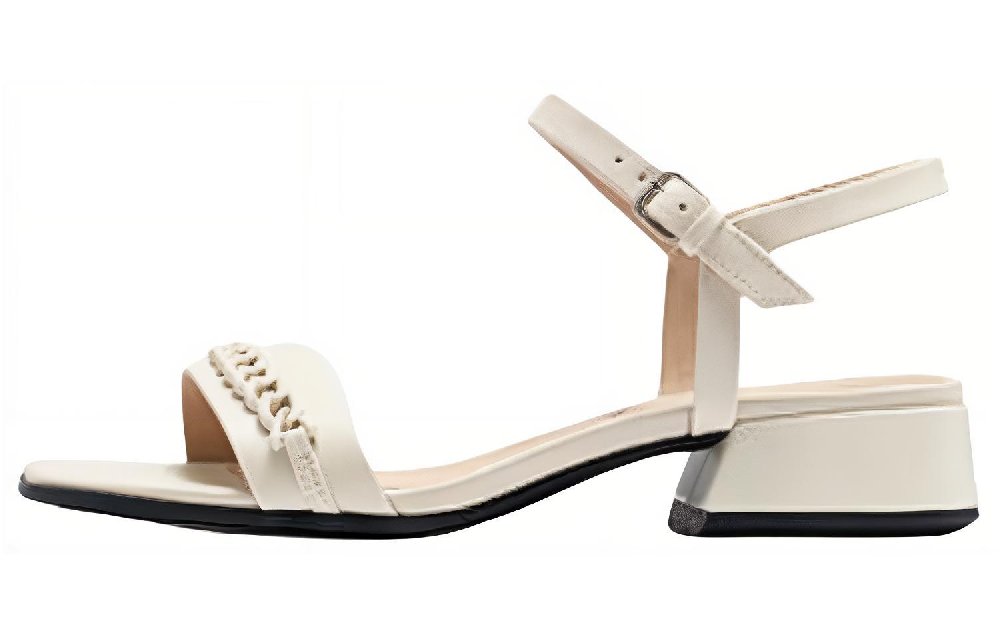 Ecco Strap Sandals 3.5cm Women's Lime Gray