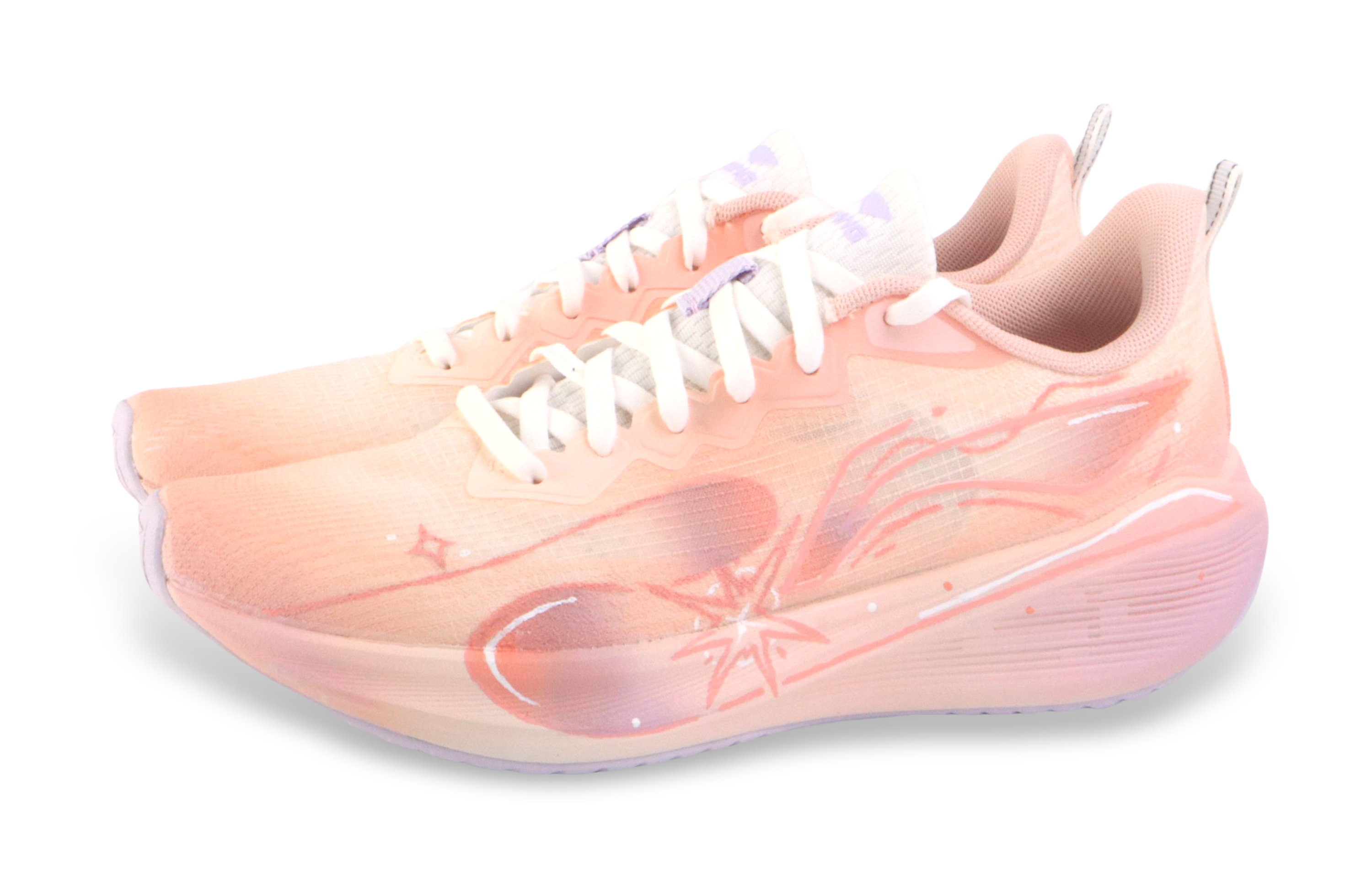 LiNing Wuyue Cushioning Slip Resistant Low Top Physical Fitness Test Physical Exam Running Shoes Women's Pink Purple купить в интернет-магазине Yoocart с быстрой доставкой по России.