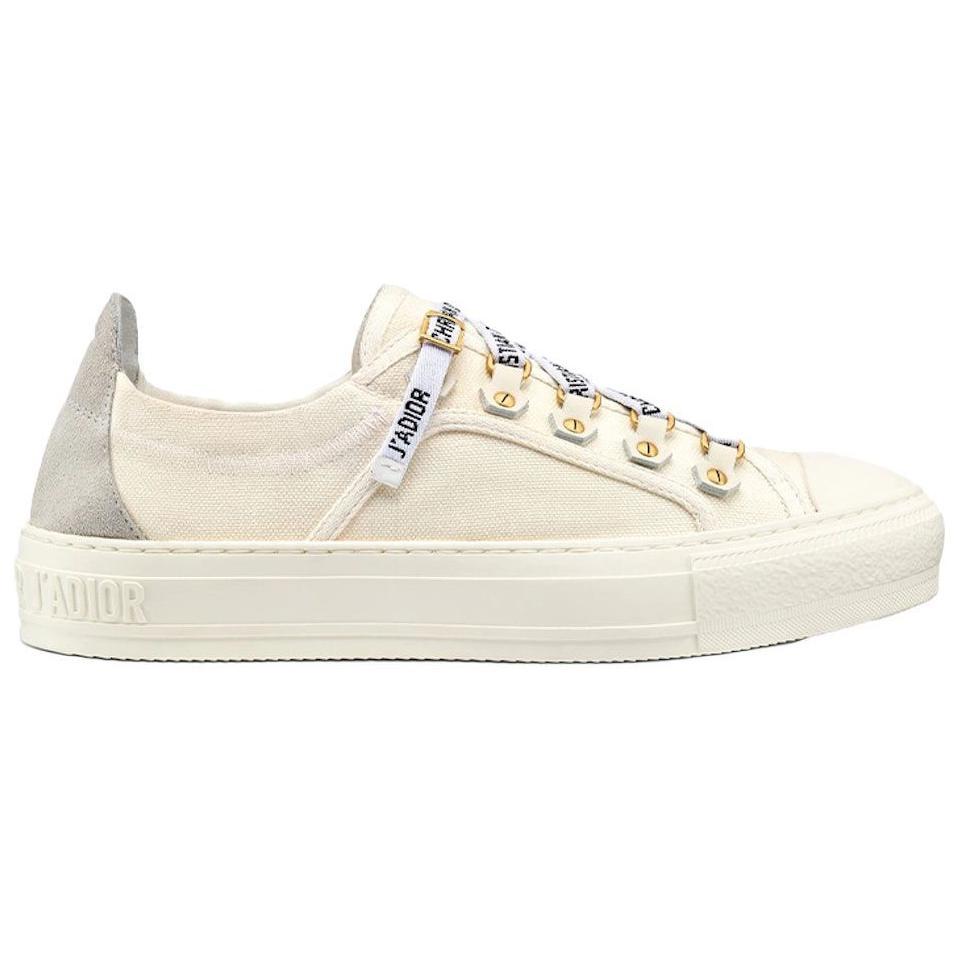 DIOR Walk'n'Dior Platform Shoes Low Top Stylish Skateboarding Shoes Women's White