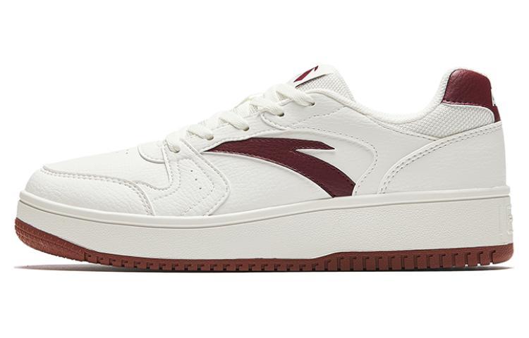 Anta Slip Resistant Low Top Skateboard Shoes Women's White Red