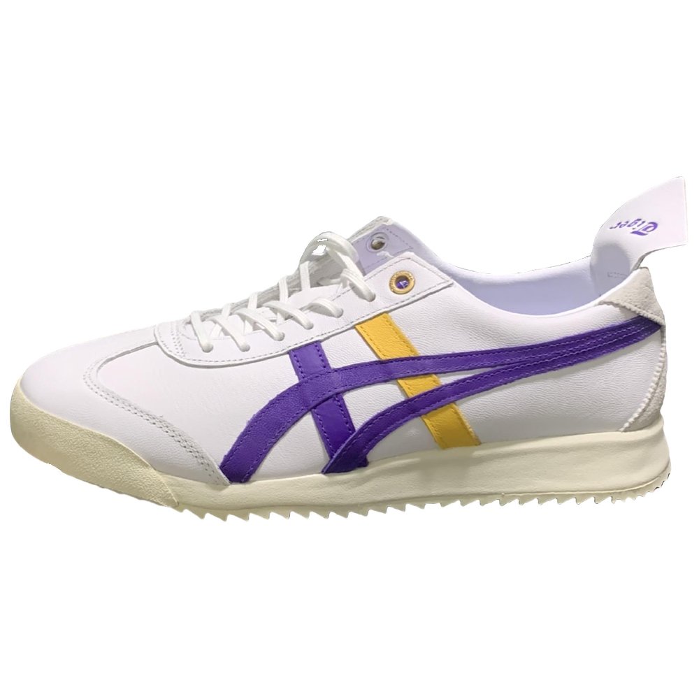 Onitsuka Tiger MEXICO 66 Anti-Slip Wear-Resistant Low-Top Casual Shoes Unisex White Purple Yellow