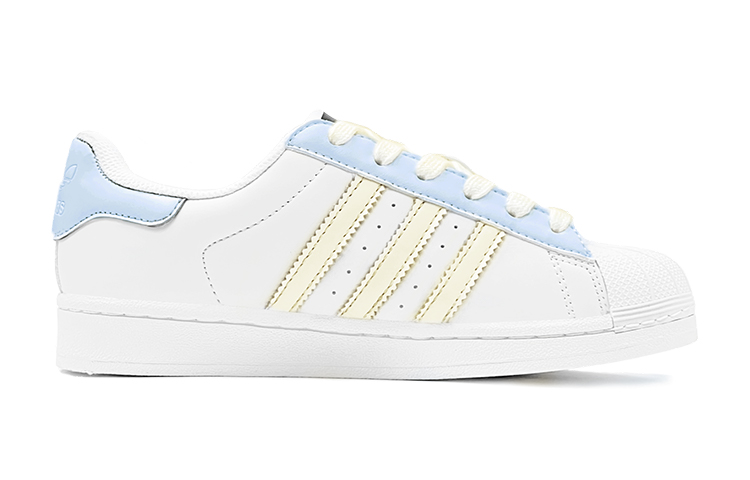 Adidas Originals SUPERSTAR Double Festival Greetings, Lucky Four Leaf Clover Low Top Skateboard Shoes Unisex Blue White купить в интернет-магазине Yoocart с быстрой доставкой по России.