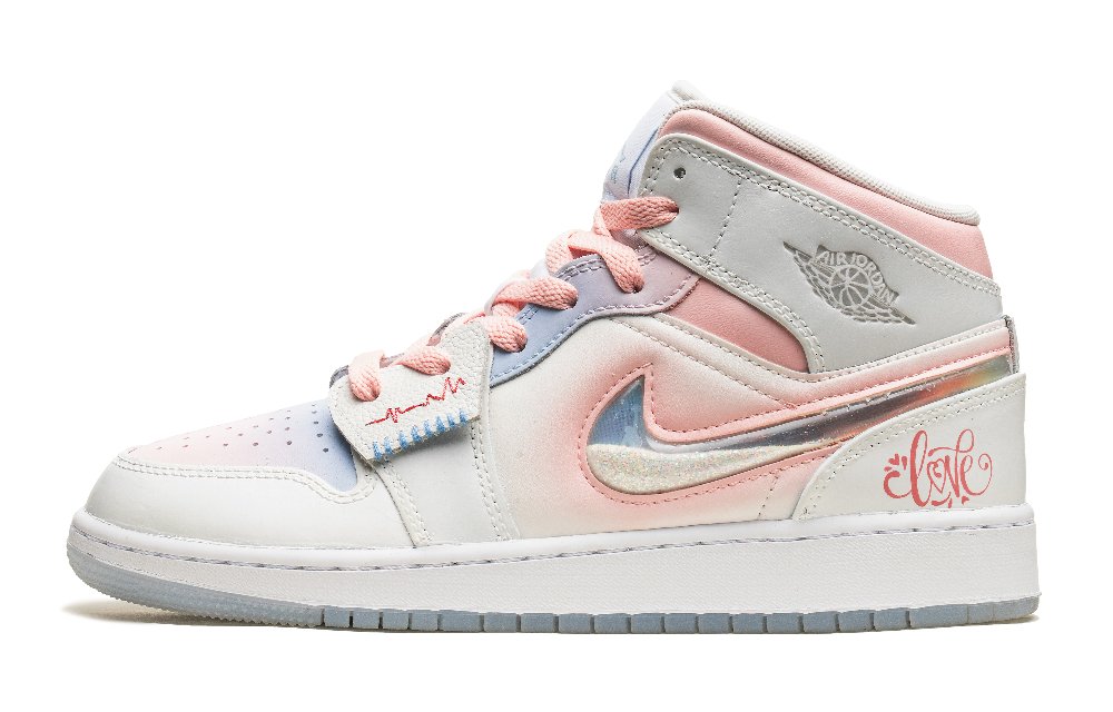 Jordan Air Jordan 1 Vintage Basketball Shoes Women's Mid Top Blue