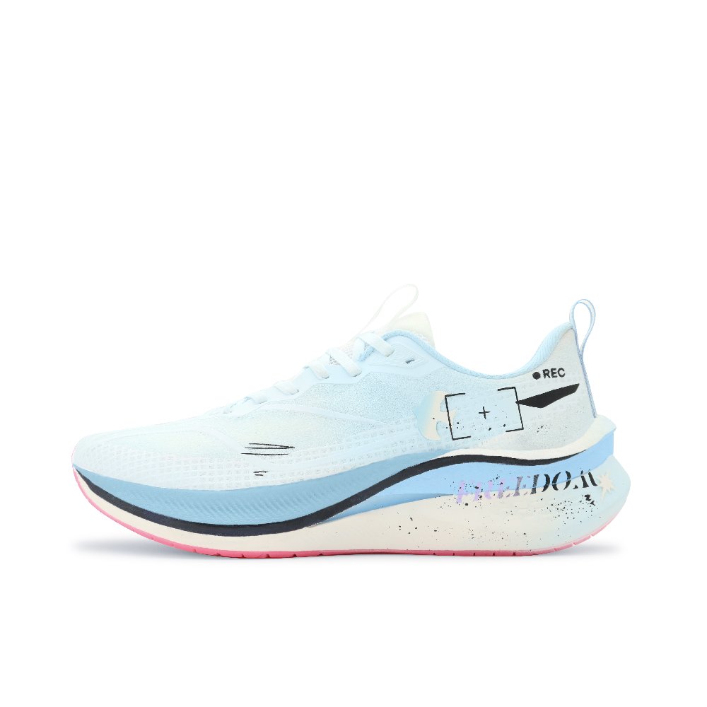 LiNing Red Hare 7 Pro Cushioned Slip-Resistant Breathable Low-Top Running Shoes Men's Blue White