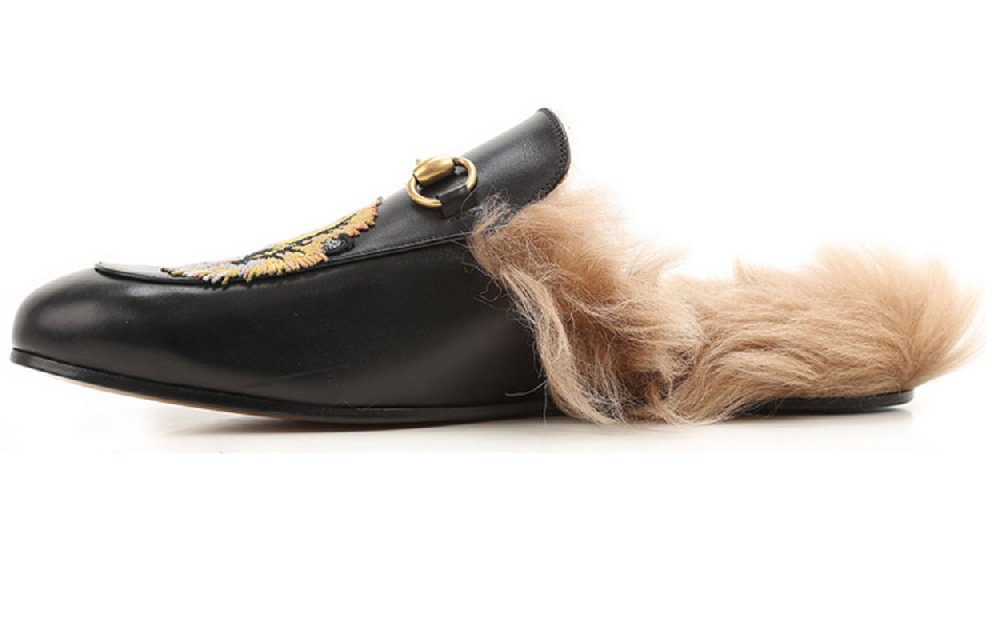 GUCCI Closed Toe Slippers Men's Black
