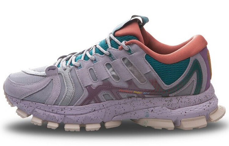 LiNing Cushioning Rebound Coverage Support Low Top Sports Casual Shoes Men's Gray Green