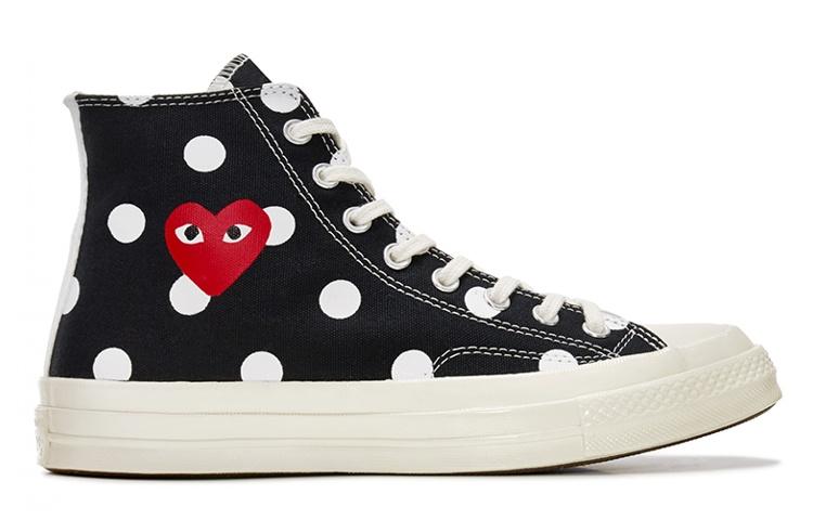 Converse Comme Des Garçons X Converse Chuck Taylor All Star 70 Hi 'Black Polka Dot' купить в интернет-магазине Yoocart с быстрой доставкой по России.