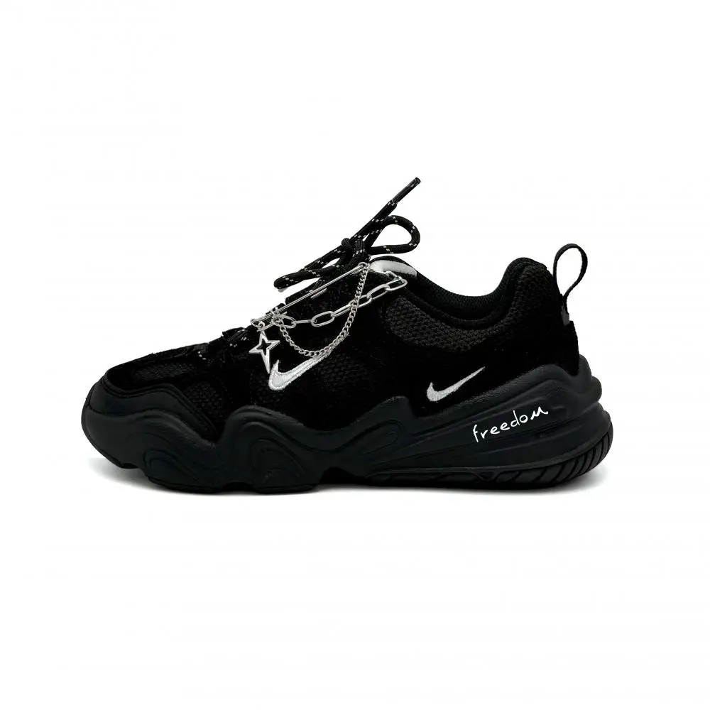 Nike Tech Hera Low top Casual Shoes Unisex Black Silver