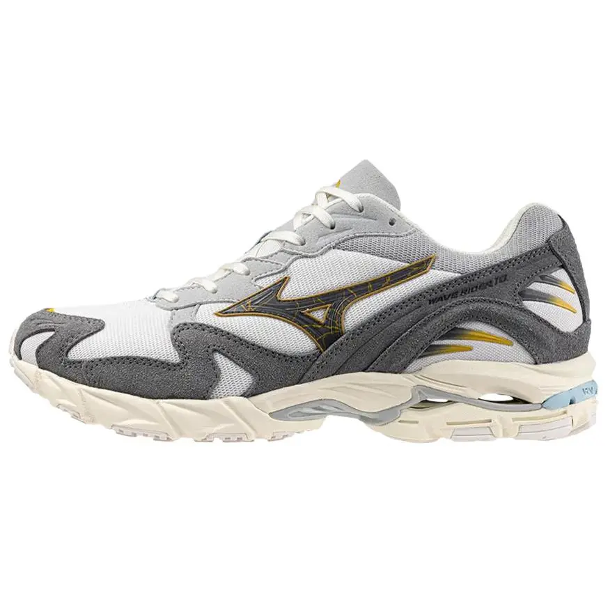 Mizuno Wave Rider 10 Abrasion Resistant Low top Casual Running Shoes Unisex Gray