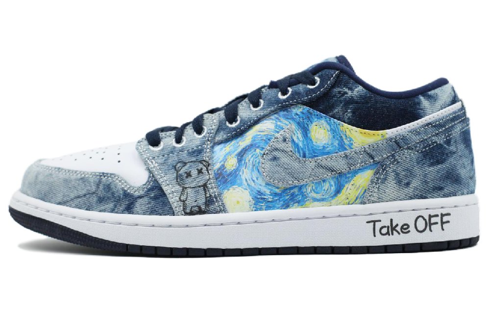 Jordan Air Jordan 1 Skateboard Shoes Men Low Top White