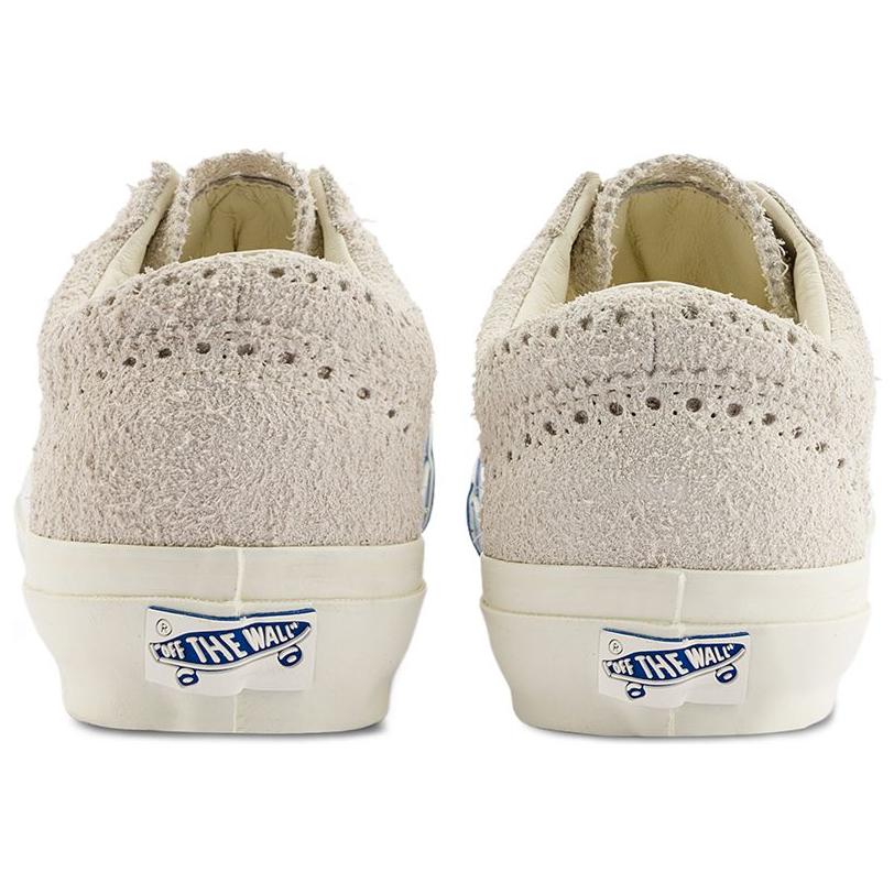Vans Old Skool Anti-Slip Wear-Resistant Low-Top Skateboard Shoes Unisex White Blue