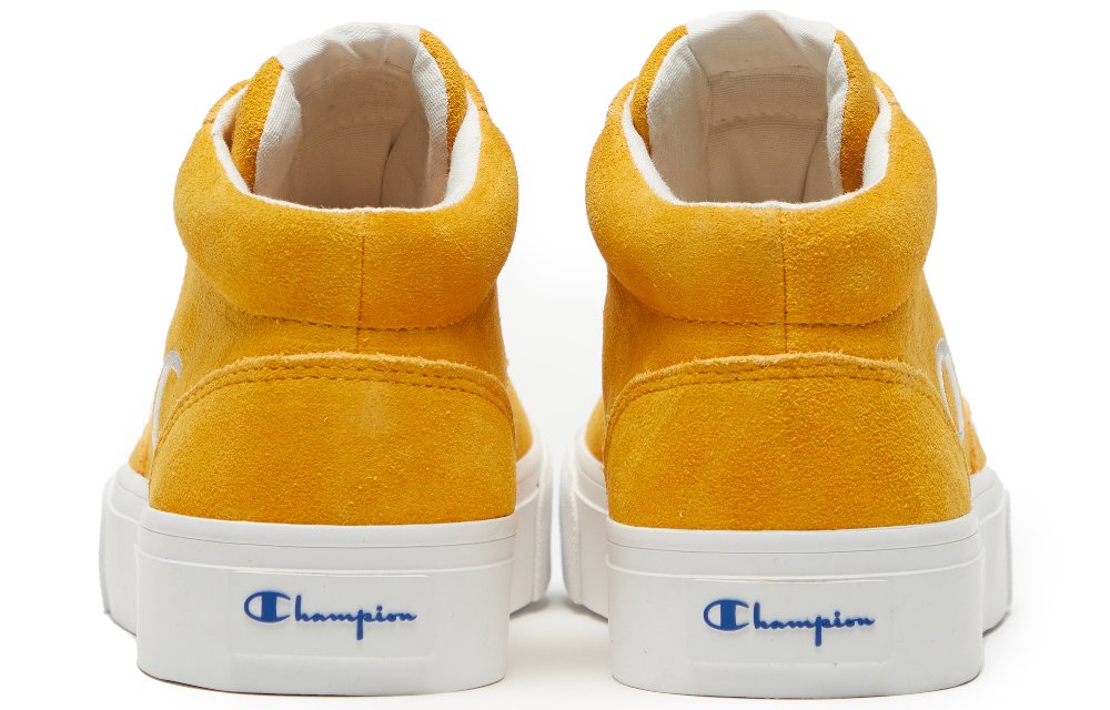Champion Skateboard Shoes Women's High-Top Yellow