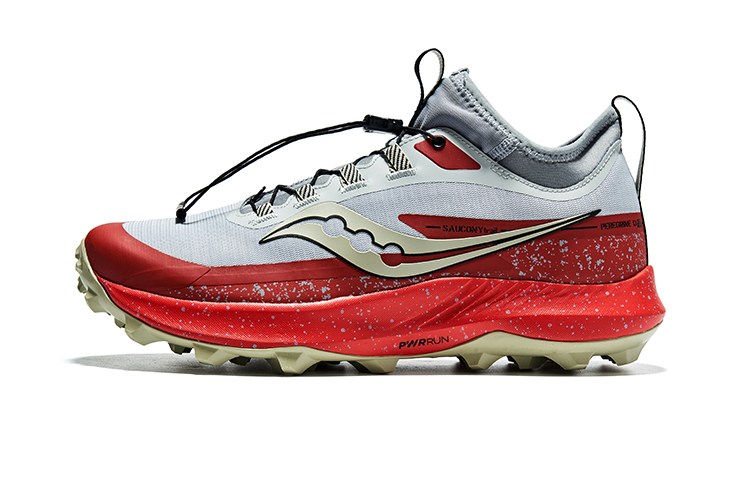 Saucony PEREGRINE 13 ST Low-Top Trail Running Running Shoes Men's Gray Red